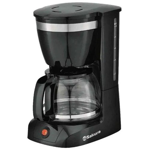 Кофеварка Сакура SA-6109BK 1,25л капельная