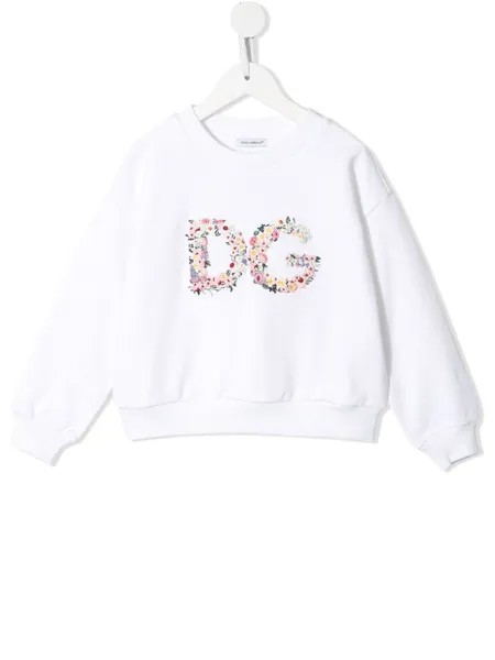 Dolce & Gabbana Kids толстовка с круглым вырезом и логотипом