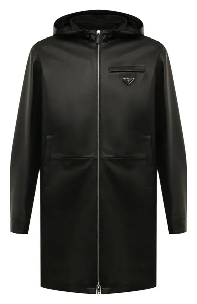 Кожаный плащ Prada