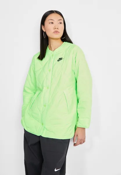 Короткое пальто Nike, зеленый неон
