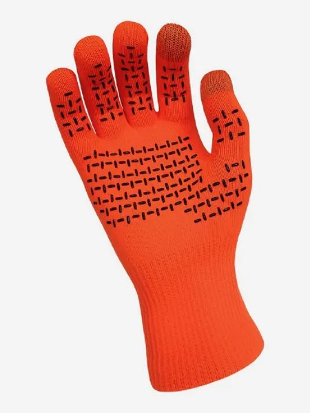 Водонепроницаемые мужские перчатки Dexshell ThermFit Gloves для охоты, рыбалки и спорта, Оранжевый