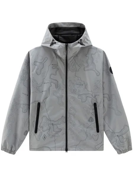 Woolrich куртка Trail с принтом, серый