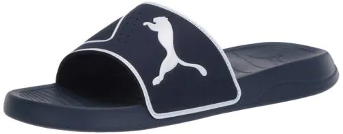 PUMA Сандалии-шлепанцы Popcat унисекс для взрослых, цвет бушлат/белый, мужские 4/женские 5,5
