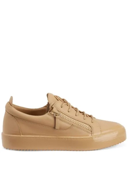 Giuseppe Zanotti кеды на молнии, нейтральный цвет