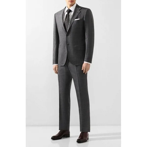 Костюм из смеси кашемира и шелка Kiton