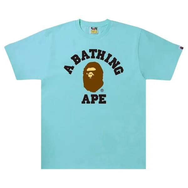 Футболка BAPE College Синяя/Саксофон