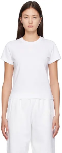 Alexanderwang.t Белая футболка с принтом