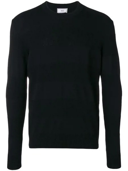 AMI Paris свитер в полоску с круглым вырезом