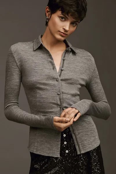 Рубашка Rag & Bone Harlow, серый