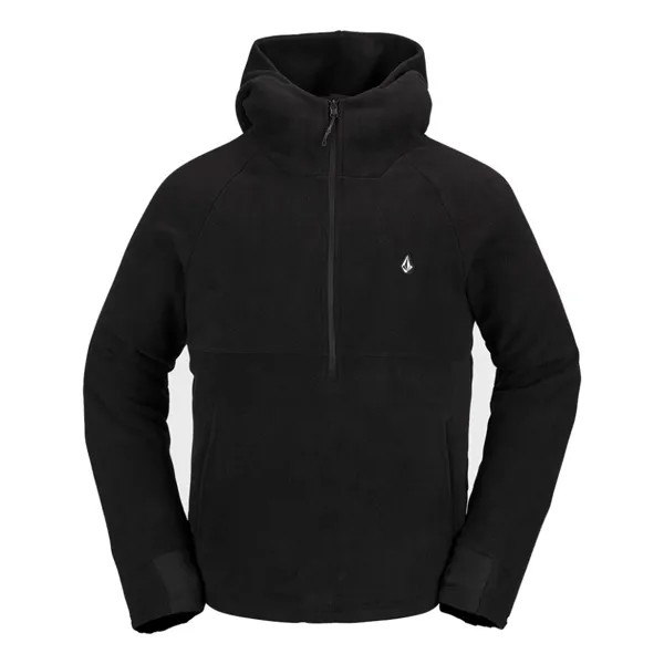 Худи на молнии VOLCOM Polar Fleece Mock 1/2 Zip Black