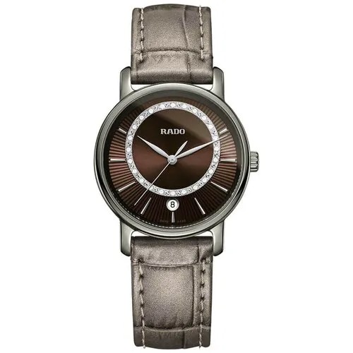 Наручные часы RADO Наручные часы Rado 01.218.0064.3.473, коричневый, серебряный