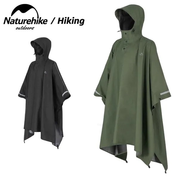 Водонепроницаемая накидка Naturehike, пончо, дышащая многофункциональная накидка для походов, рыбалки, походный плащ, дождевик