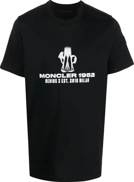 Футболка Moncler Genius Short-Sleeve T-Shirt 'Black', черный