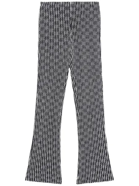 Rag & bone узкие брюки с зигзагообразным узором, черный