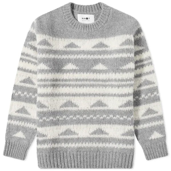 Джемпер NN07 Aslak Geometric Pattern Crew Knit