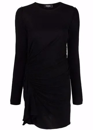 Dsquared2 платье мини с длинными рукавами и сборками