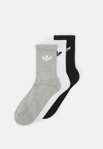 Носки Unisex 3 Pack adidas Originals, цвет white/medium grey heather/black