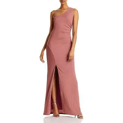 Аква женское розовое металлическое вечернее платье с рюшами M BHFO 3824
