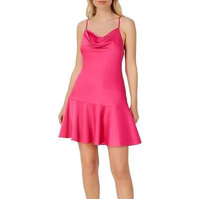 Женское розовое мини-платье для коктейля и вечеринки Aidan Mattox 2 BHFO 2632