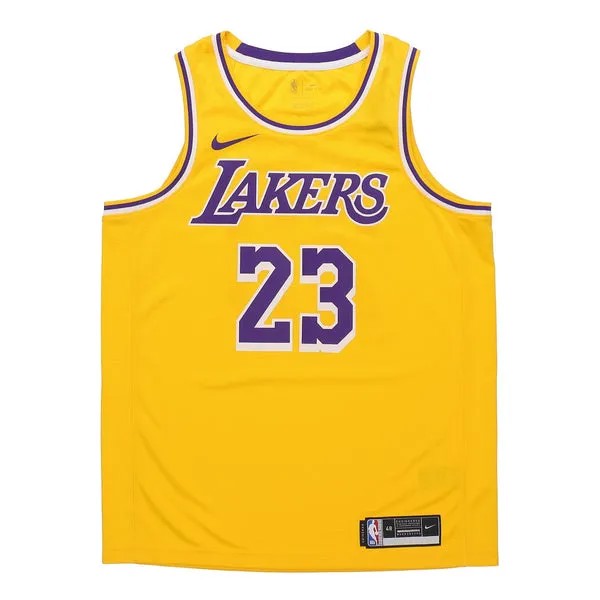Майка Nike LeBron James Icon Edition Swingman Los Angeles Lakers Yellow, желтый
