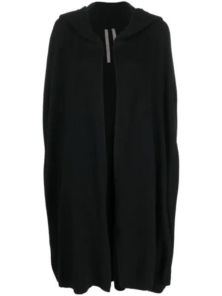 Rick Owens кардиган-пальто с капюшоном, черный