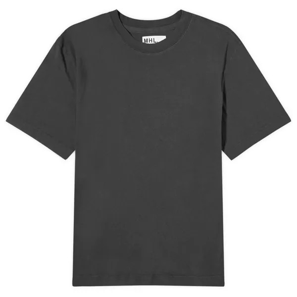 Футболка Mhl By Margaret Howell Simple T-Shirt, цвет Ebony