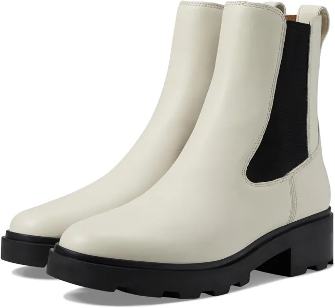 Ботинки Челси The Wyckoff Chelsea Lugsole Boot in Leather Madewell, цвет Pale Parchment