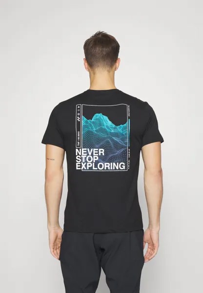 Спортивная футболка ФУТБОЛКА FOUNDATION GRAPHIC TEE The North Face, черный/синий