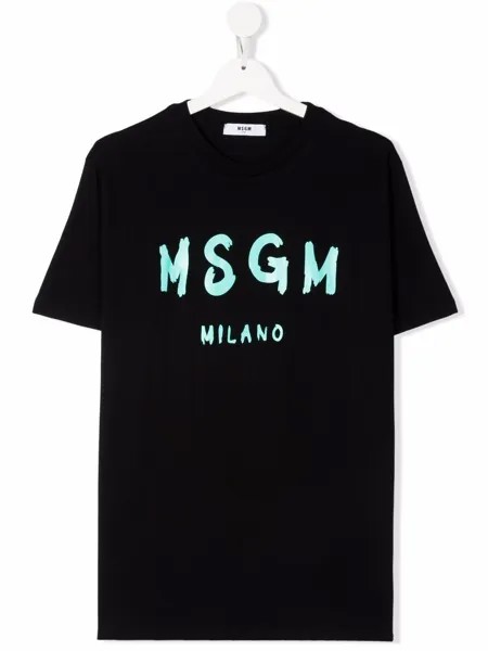 MSGM Kids футболка с логотипом