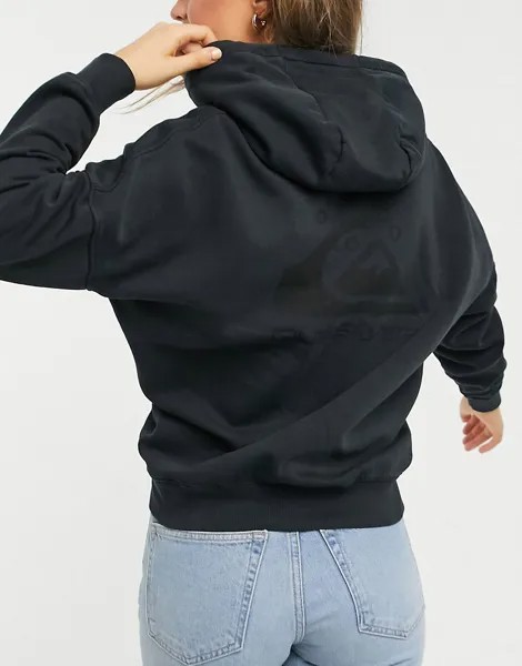 Худи черного цвета Quiksilver Oversized-Черный цвет