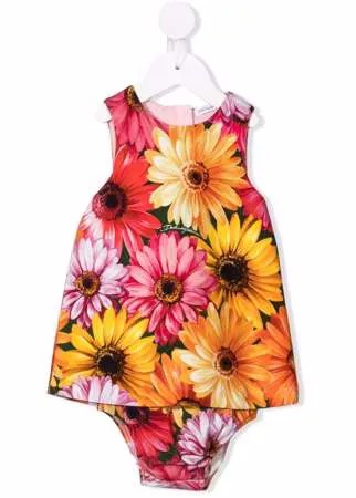 Dolce & Gabbana Kids платье без рукавов с цветочным принтом