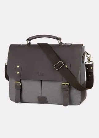 Мужская холщовая магнитная защелка, износостойкая сумка для ноутбука большой емкости, портфели