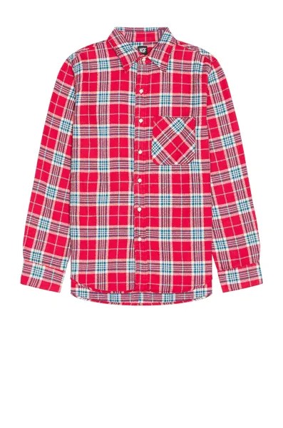 Рубашка NSF Slim Work, цвет Crimson Plaid