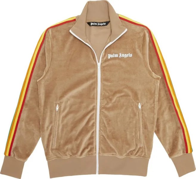 Куртка Palm Angels PA Rainbow Chenille Track Jacket 'Brown', коричневый