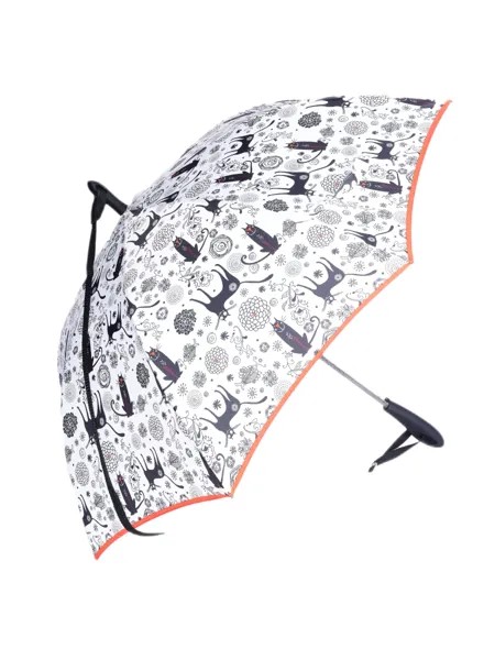 Зонт женский NEXX 31611 серо-белый