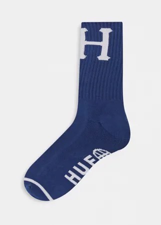 Темно-синие классические носки HUF-Темно-синий
