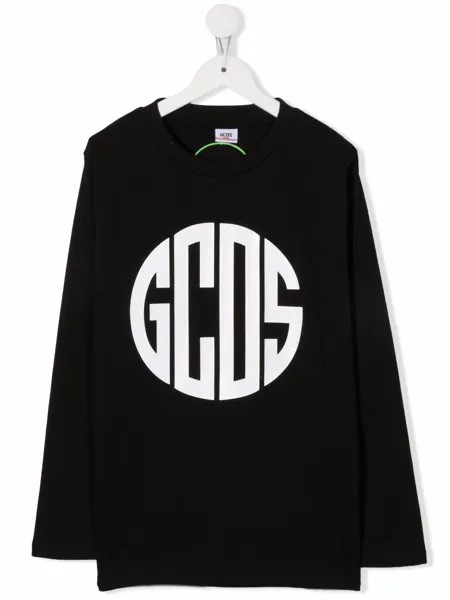 Gcds Kids топ с длинными рукавами и логотипом