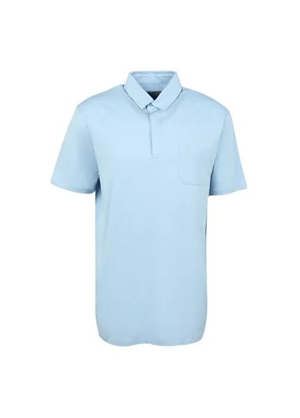 Голубая мужская футболка с воротником-поло Beymen Business Privé