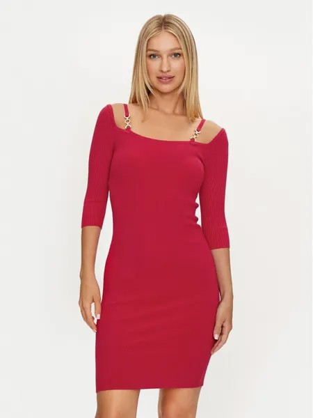 Коктейльное платье приталенного кроя Marciano Guess, розовый