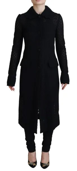 DOLCE - GABBANA Куртка Хлопковый черный длинный блейзер на пуговицах IT40/US6/S 2630usd