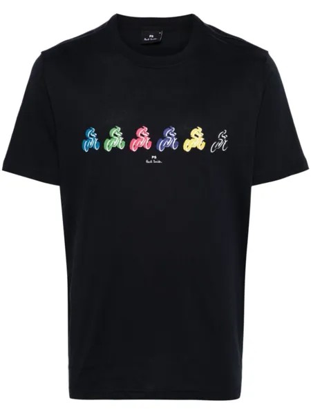 PS Paul Smith футболка Cycle из органического хлопка, синий