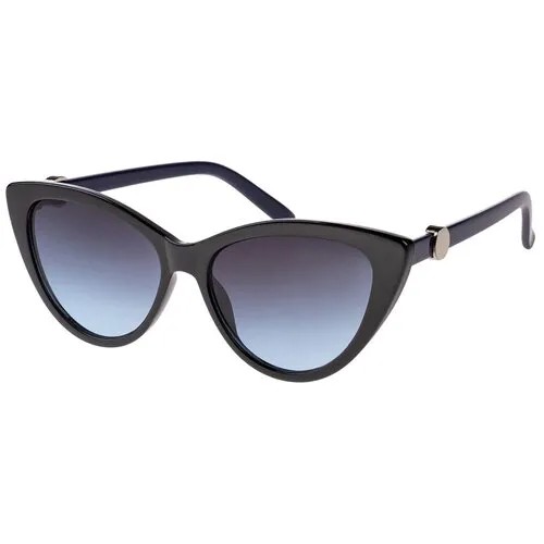 Солнцезащитные очки женские/Очки солнцезащитные женские/Солнечные очки женские/Очки солнечные женские/21kdglan1005334c6vr черный,синий/Vittorio Richi/Кошачий глаз/модные