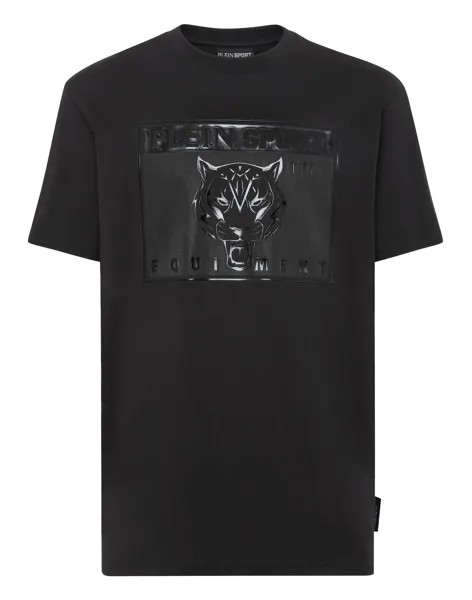 Футболка с круглым вырезом SS Statement Plein Sport, цвет Black / Black