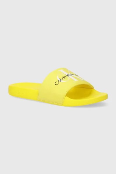 Шлепки Calvin Klein Jeans, желтый