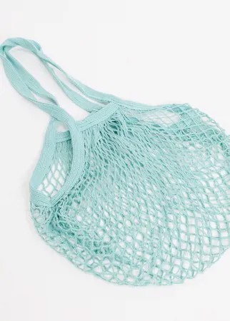 Зеленая веревочная сумка для покупок Sass & Belle-Зеленый