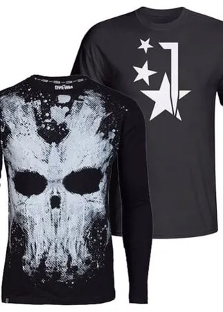 Комплект из футболки и лонгслива MARVEL CW CROSS BONES LONG SLEEVE/The evil within - L