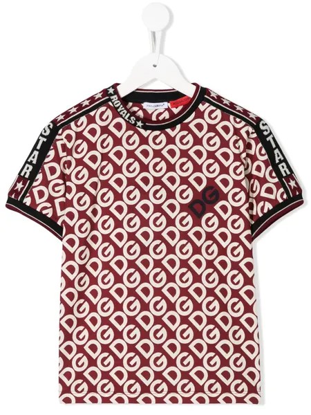 Dolce & Gabbana Kids футболка с принтом DG