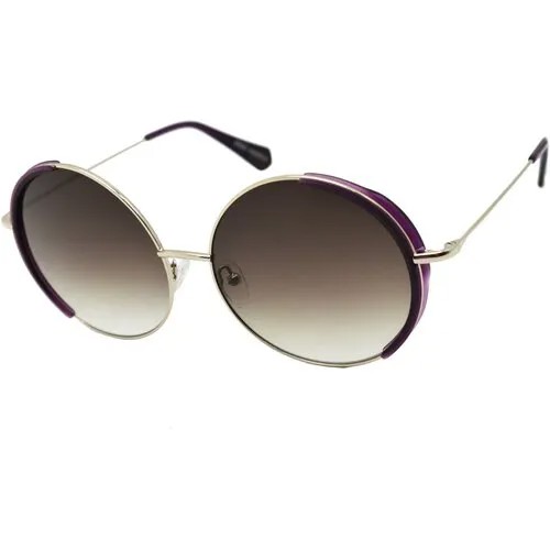 Солнцезащитные очки Enni Marco, золотой, фиолетовый