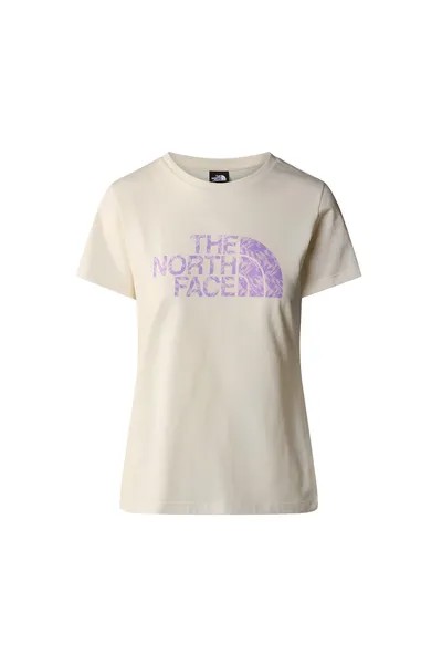 Хлопковая футболка с логотипом The North Face, фиолетовый