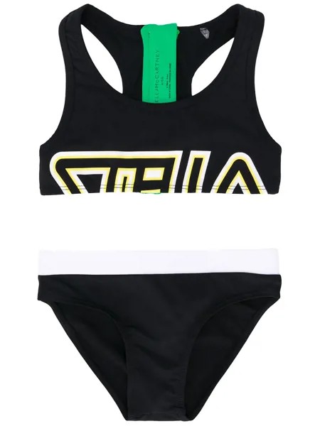 Stella McCartney Kids спортивное бикини в стиле колор-блок